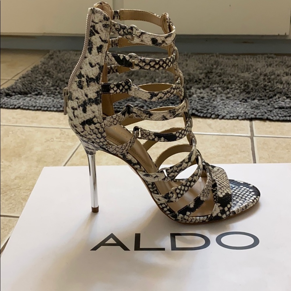 Aldo Snake Print Heels